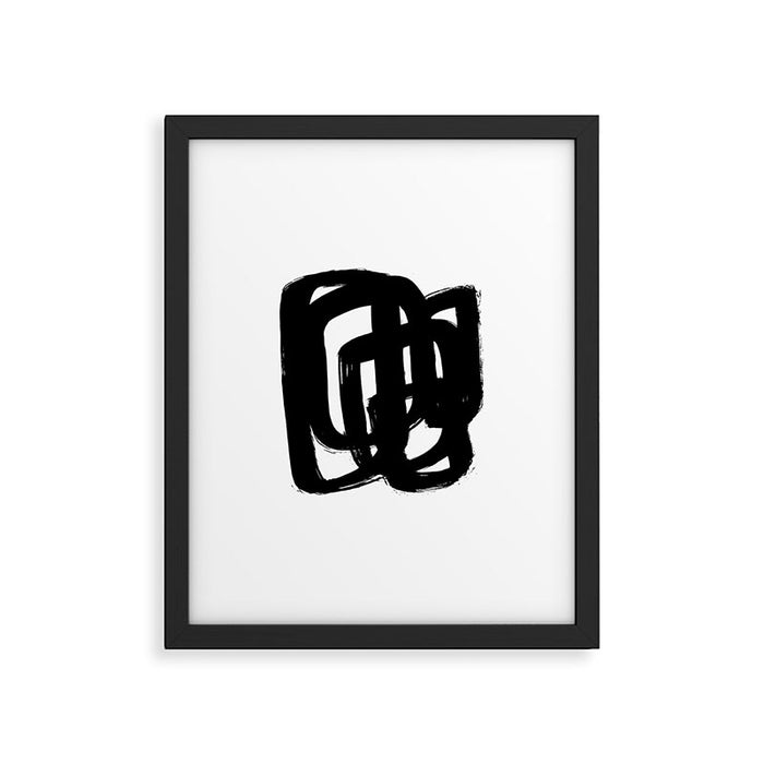 A Heavy Thought White Background Framed Art Print Gallery Image 1