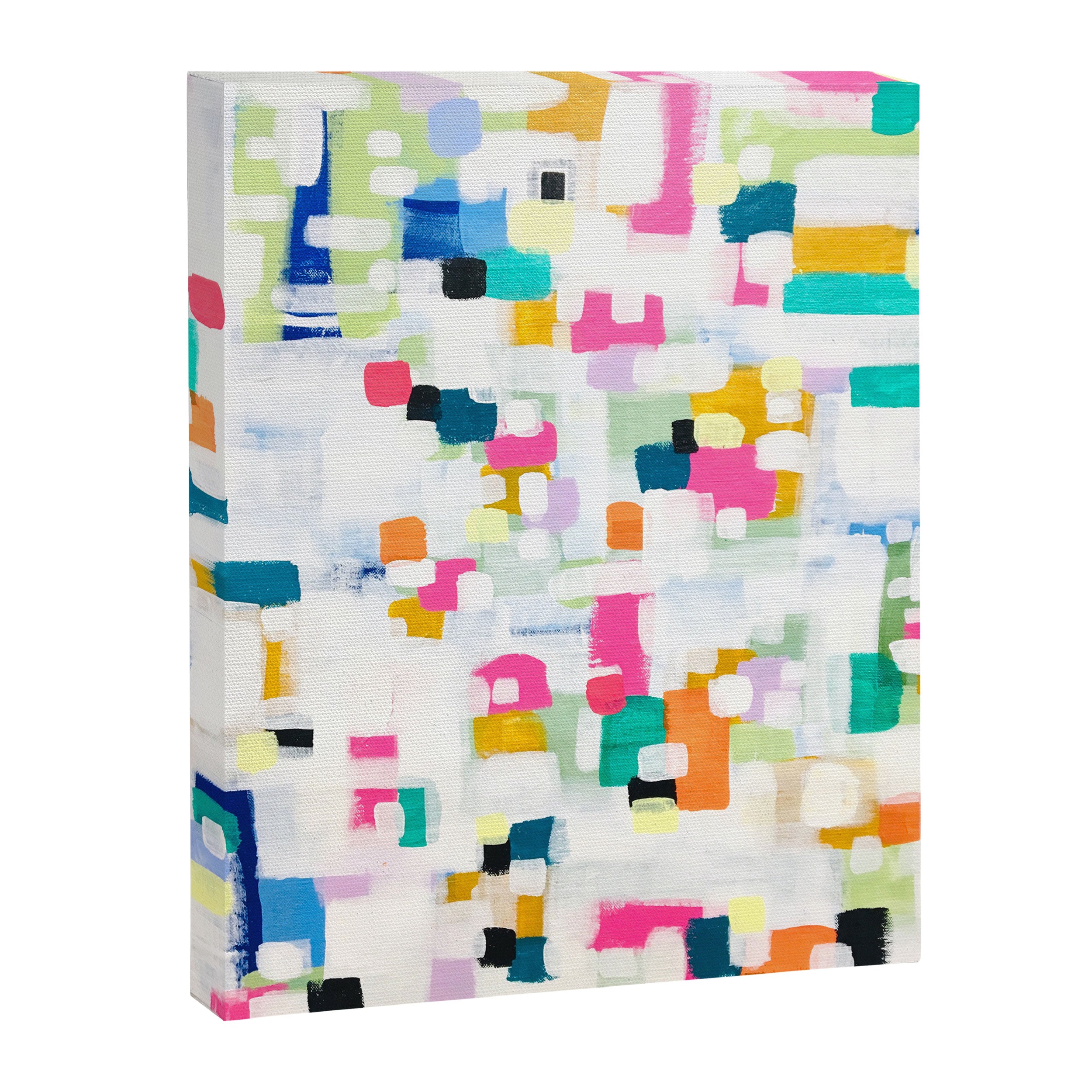 A Thousand Springs Blooming #2 Fun Colorful Abstract Painting by Ejaaz Haniff Canvas Print Gallery Image 6