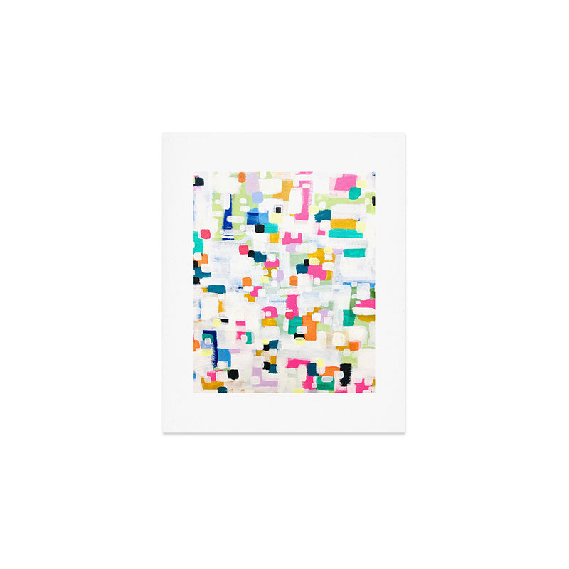 A Thousand Springs Blooming #2 Fun Colorful Abstract Painting by Ejaaz Haniff Art Print Gallery Image 1