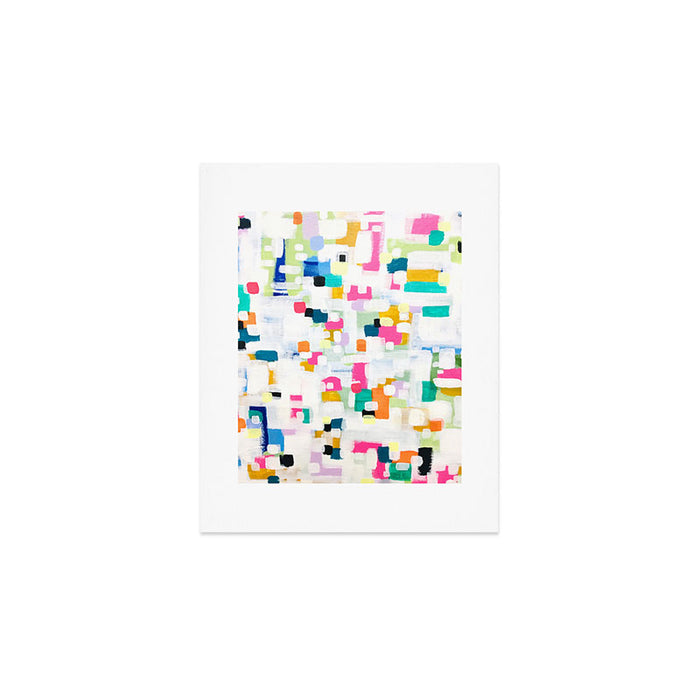 A Thousand Springs Blooming #2 Fun Colorful Abstract Painting by Ejaaz Haniff Art Print Gallery Image 1