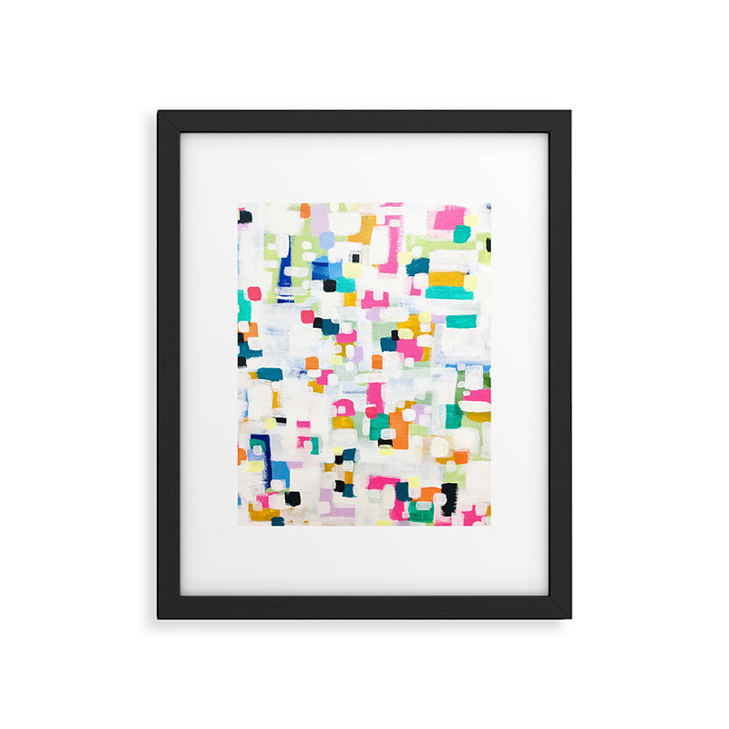 A Thousand Springs Blooming #2 Fun Colorful Abstract Painting by Ejaaz Haniff Framed Art Print Gallery Image 5