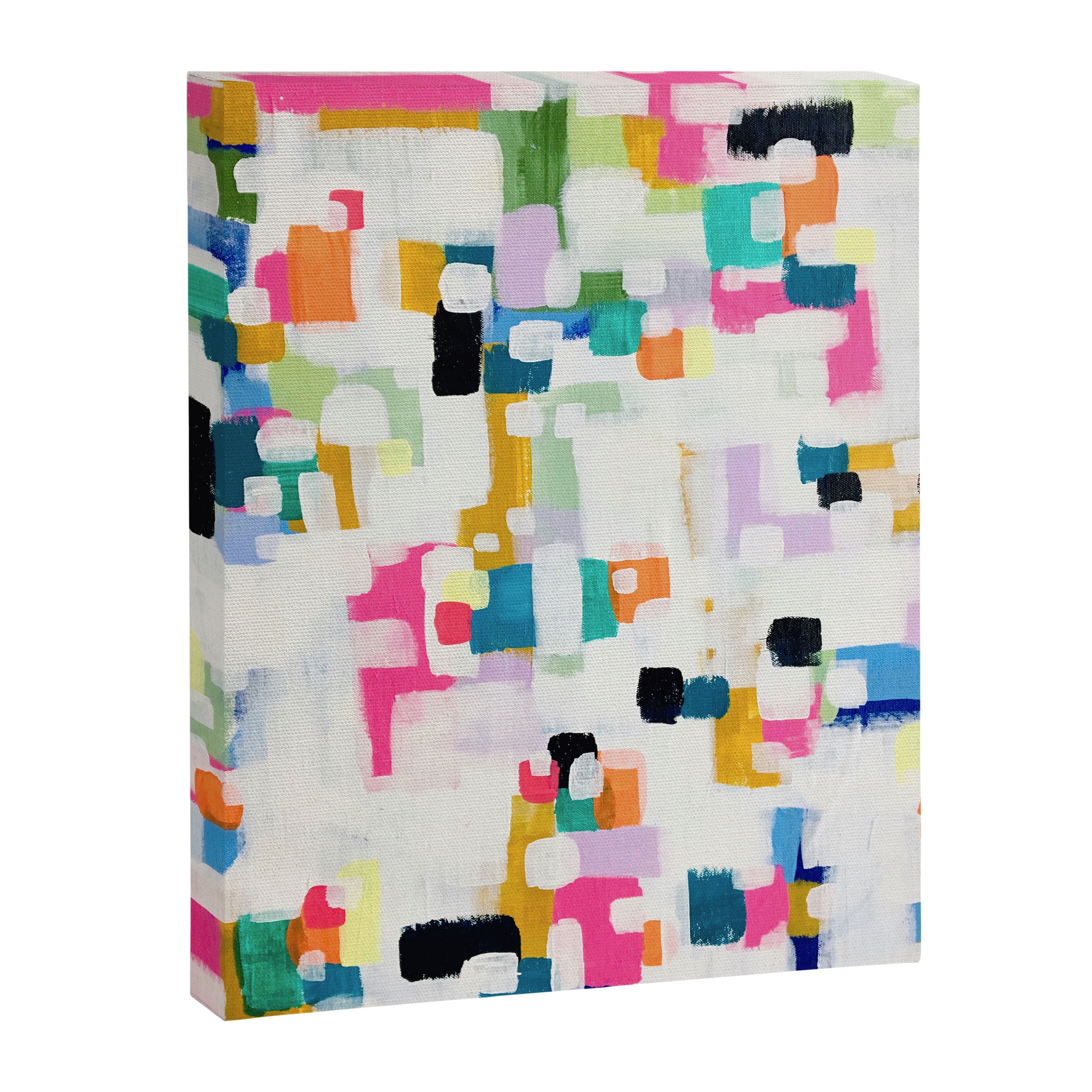 A Thousand Springs Blooming #3 Fun Colorful Abstract Painting by Ejaaz Haniff Canvas Print Gallery Image 6