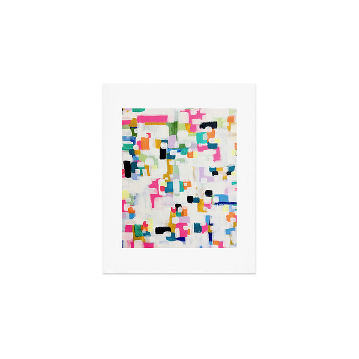 A Thousand Springs Blooming #3 Fun Colorful Abstract Painting by Ejaaz Haniff Art Print Gallery Image 1