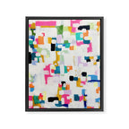 A Thousand Springs Blooming #3 Fun Colorful Abstract Painting by Ejaaz Haniff Framed Canvas Print Gallery Image 6
