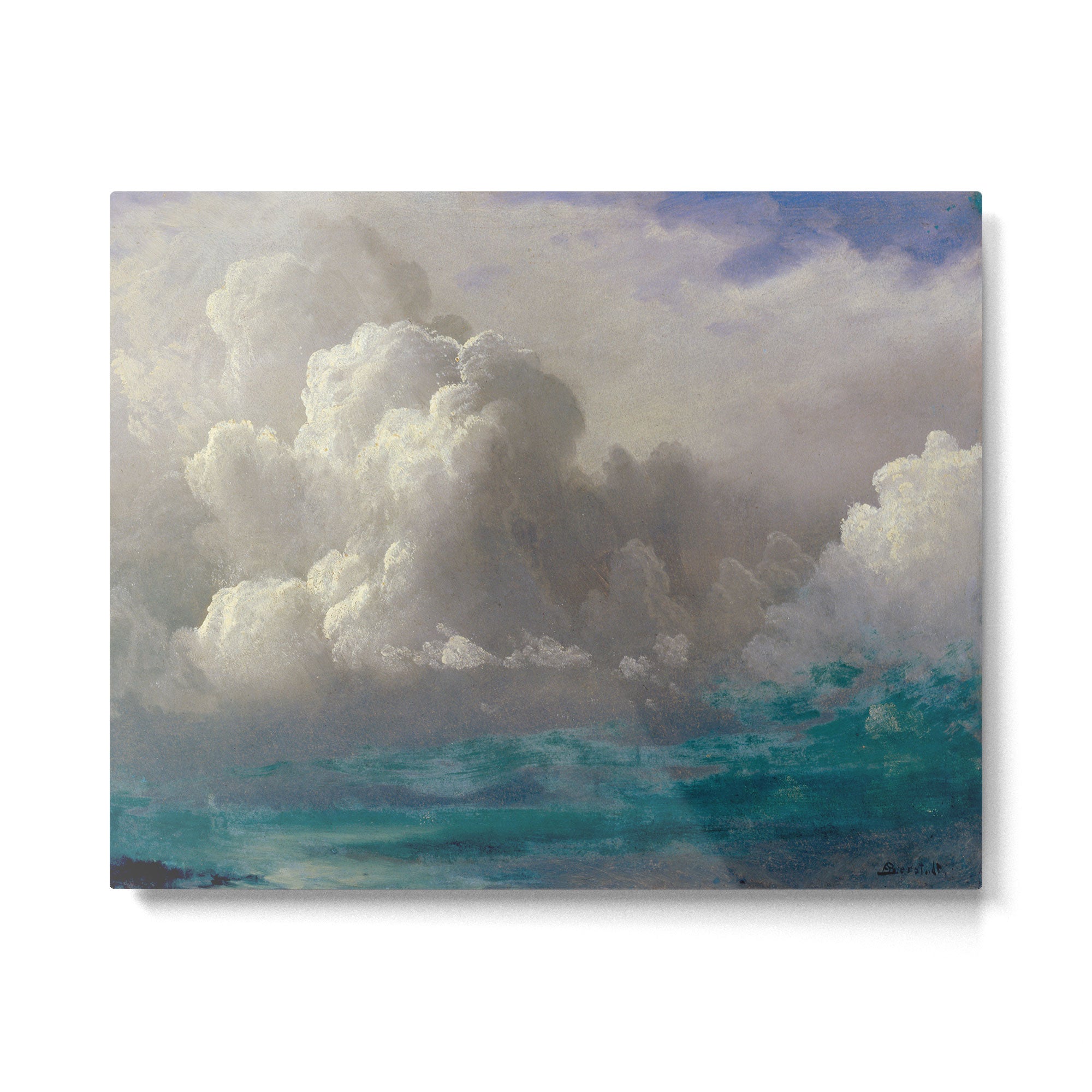 Albert Bierstadt Storm Clouds 1880 Metal Print Gallery Image 4