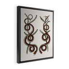 Albertus Seba Snakes  Double Spiral Vines  Framed Canvas Print Gallery Image 2