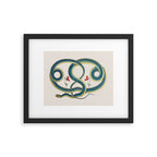 Albertus Seba Snakes Flowers Engraving Framed Art Print Gallery Image 5