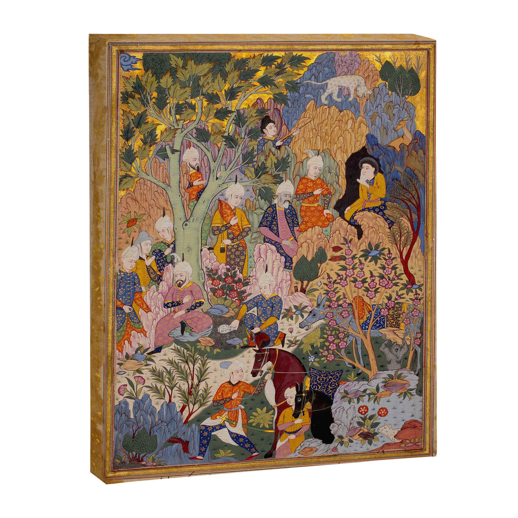 Alexander asking a dervish for knowledge that will enable him to win a battle Antique Islamic Art  Canvas Print Gallery Image 6