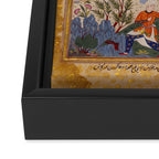 Alexander asking a dervish for knowledge that will enable him to win a battle Antique Islamic Art  Framed Canvas Print Gallery Image 3