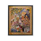 Alexander asking a dervish for knowledge that will enable him to win a battle Antique Islamic Art  Framed Canvas Print Gallery Image 6
