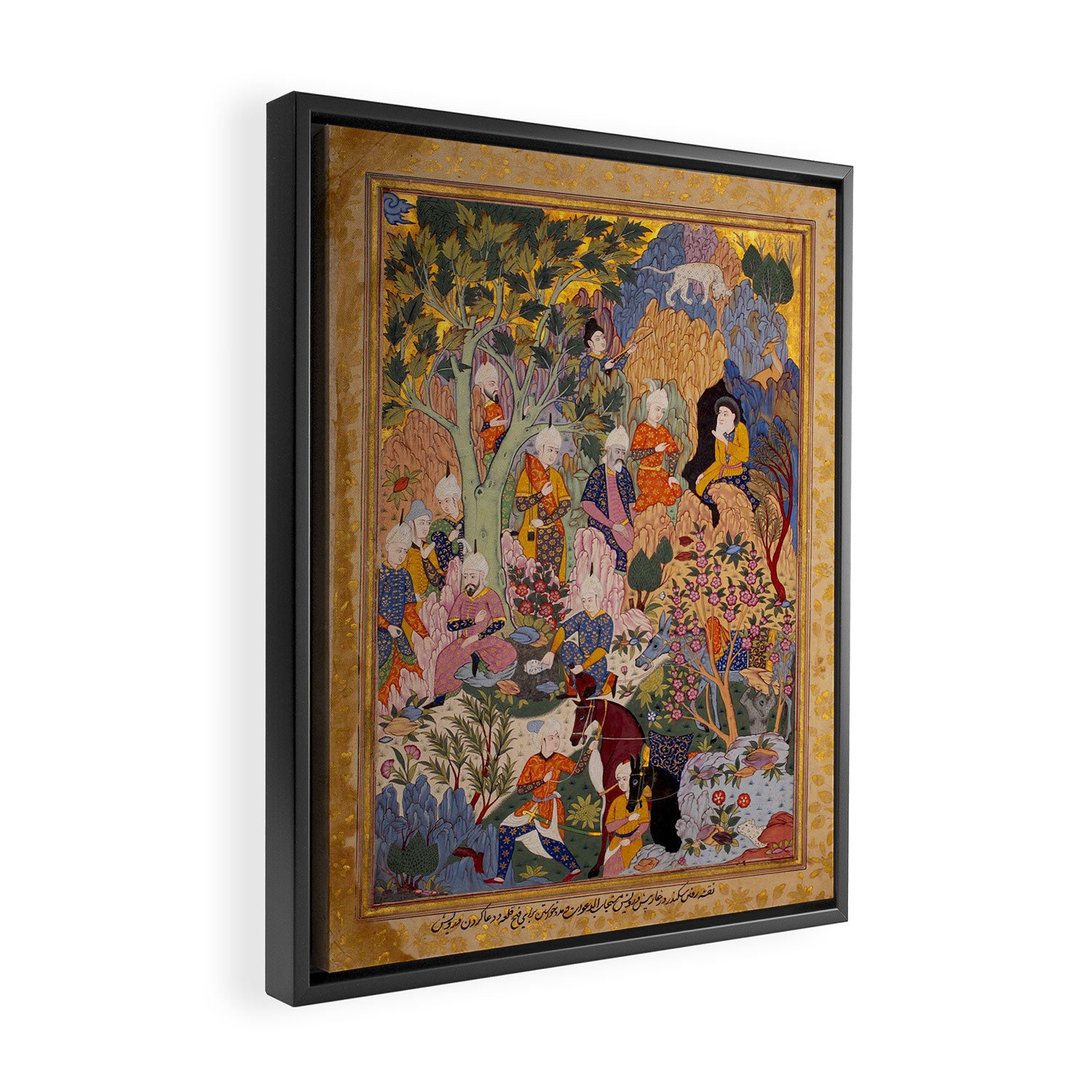 Alexander asking a dervish for knowledge that will enable him to win a battle Antique Islamic Art  Framed Canvas Print Gallery Image 2