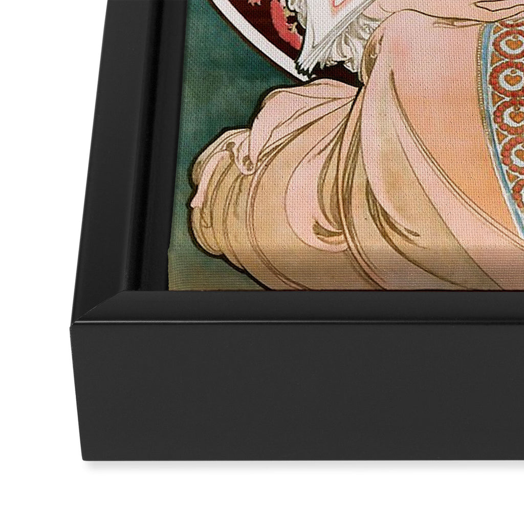 Alphonse Mucha F. Champenois Imprimeur-Éditeur  Framed Canvas Print Gallery Image 3