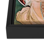 Alphonse Mucha F. Champenois Imprimeur-Éditeur  Framed Canvas Print Gallery Image 3