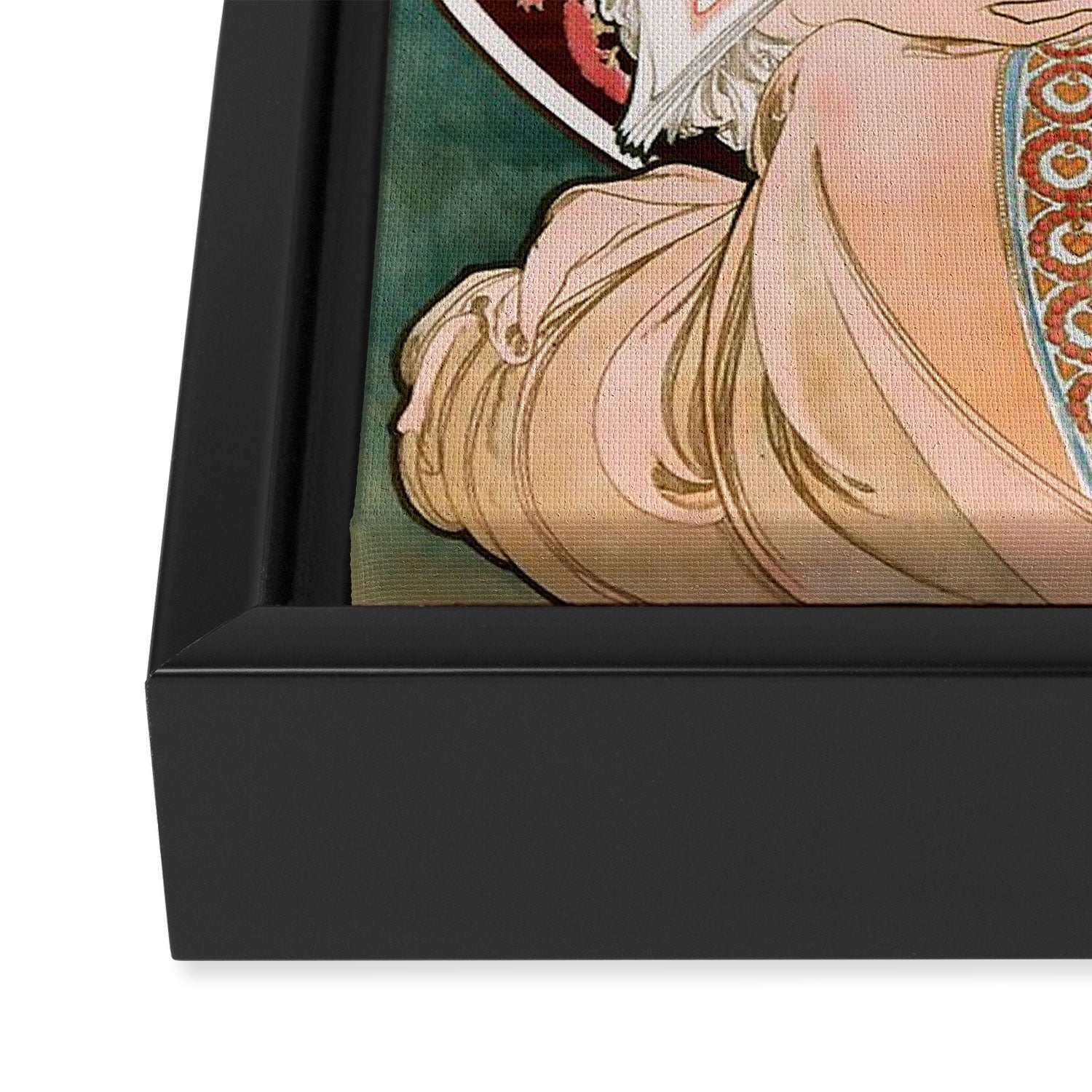 Alphonse Mucha F. Champenois Imprimeur-Éditeur  Framed Canvas Print Gallery Image 3