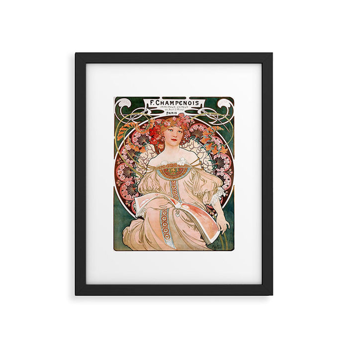 Alphonse Mucha F. Champenois Imprimeur-Éditeur  Framed Art Print Gallery Image 1