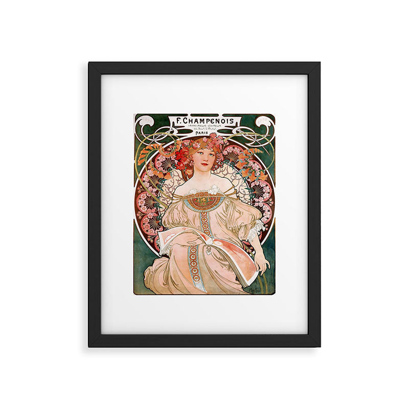 Alphonse Mucha F. Champenois Imprimeur-Éditeur  Framed Art Print Gallery Image 5