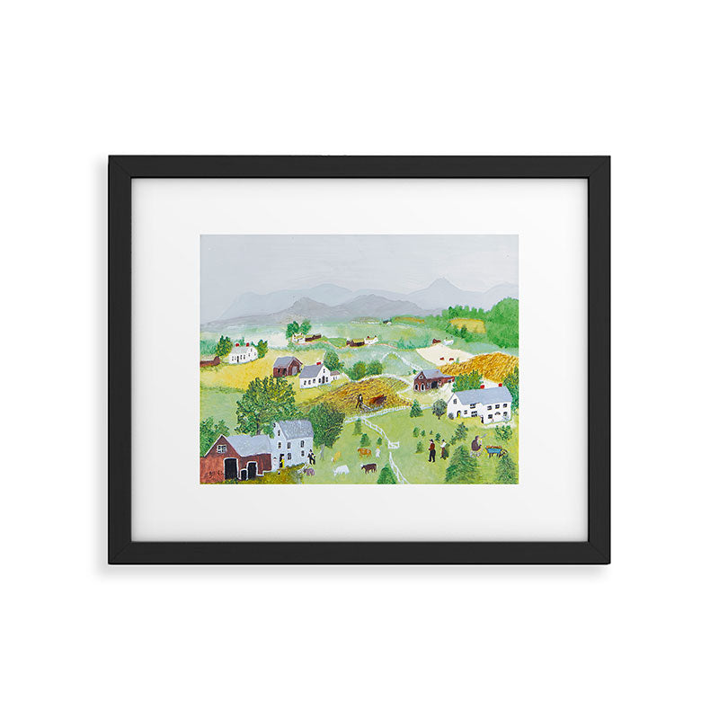Anna Mary Robertson 'Grandma' Moses Mountains American Folk Art Framed Art Print Gallery Image 5