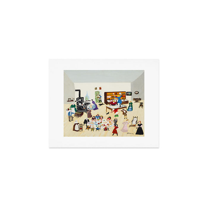Anna Mary Robertson 'Grandma' Moses Thanksgiving American Folk Art Art Print Gallery Image 1