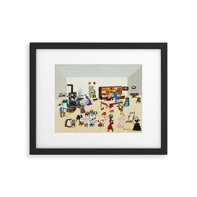 Anna Mary Robertson 'Grandma' Moses Thanksgiving American Folk Art Framed Art Print Gallery Image 5