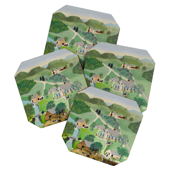 Anna Mary Robertson 'Grandma' Moses The Old Oaken Bucket American Folk Art Coaster Gallery Image 1