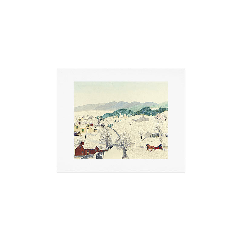 Anna Mary Robertson 'Grandma' Moses To Grandma's House We Go on Thanksgiving Day Folk Art Art Print Gallery Image 1