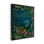 Antique Botanical Garden 1860 Framed Canvas Print Gallery Image 2