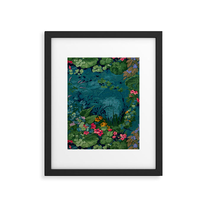 Antique Botanical Garden 1860 Framed Art Print Gallery Image 1