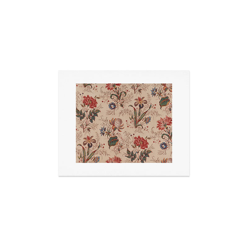 Antique Chinese Floral Pattern Art Print Gallery Image 1