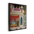 Antique Indian Illustration Princess Mirror Framed Canvas Print Gallery Image 2