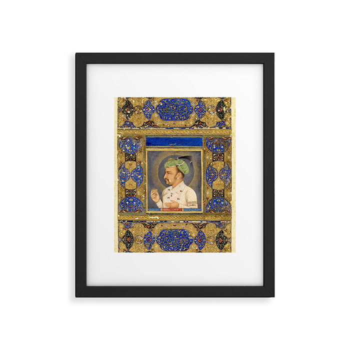 Antique Indian Miniature Painted Illustration Framed Art Print Gallery Image 1