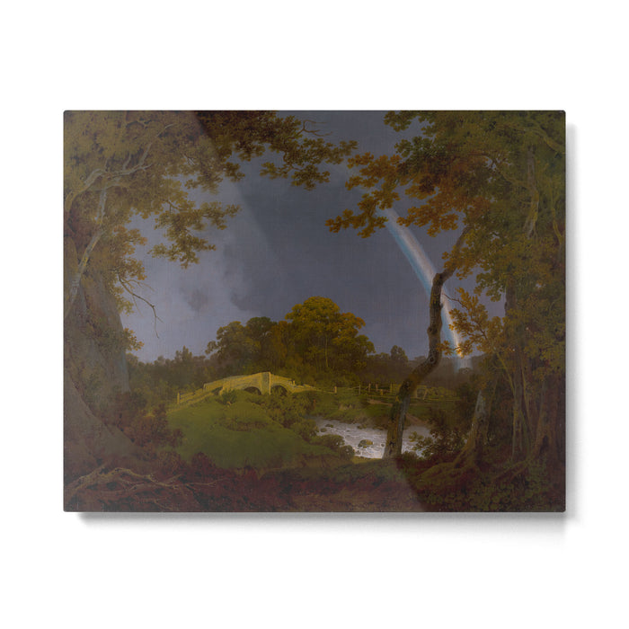 Antique Oil Painting Rainbow Metal Print Gallery Image 1