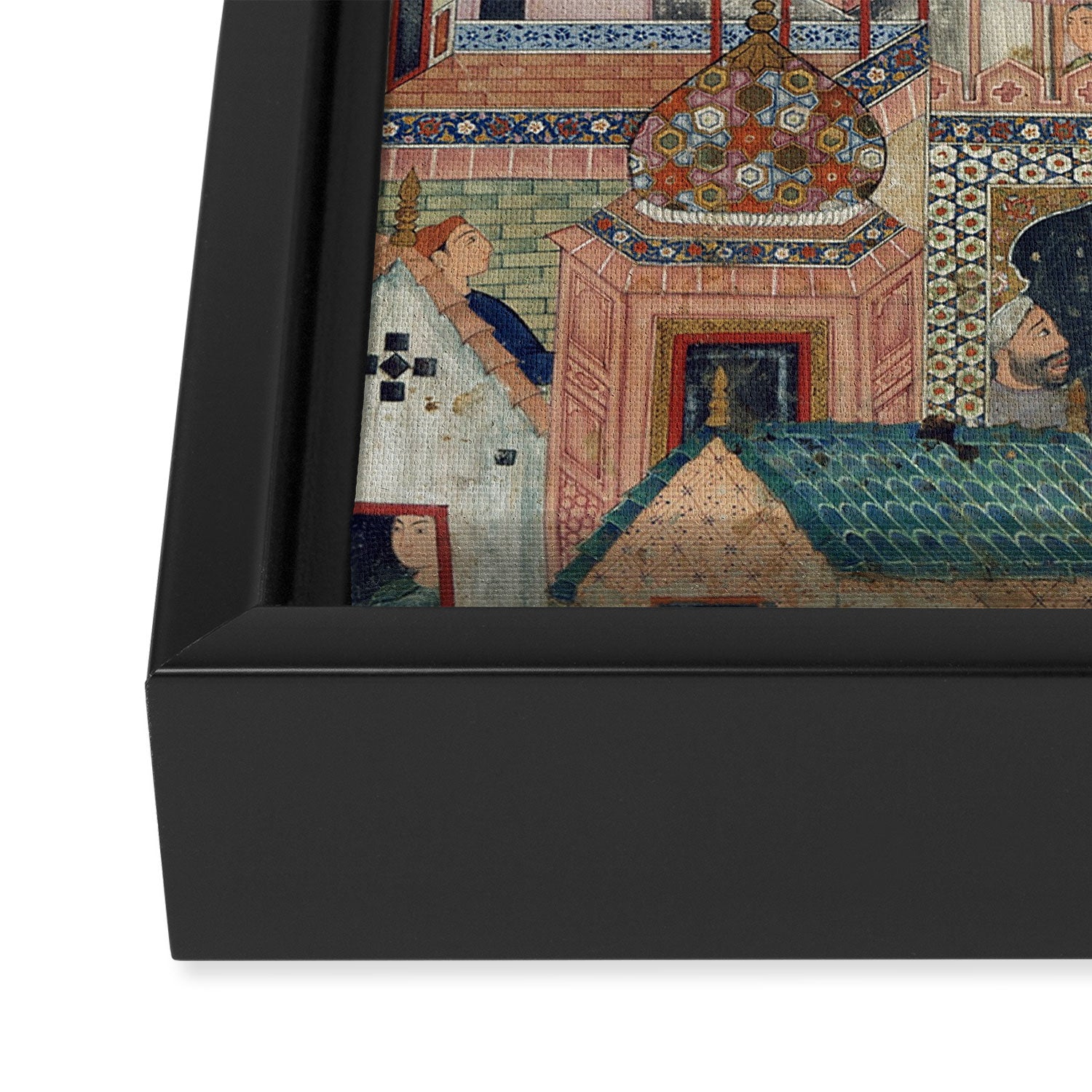 Antique Persian Art Framed Canvas Print Gallery Image 3