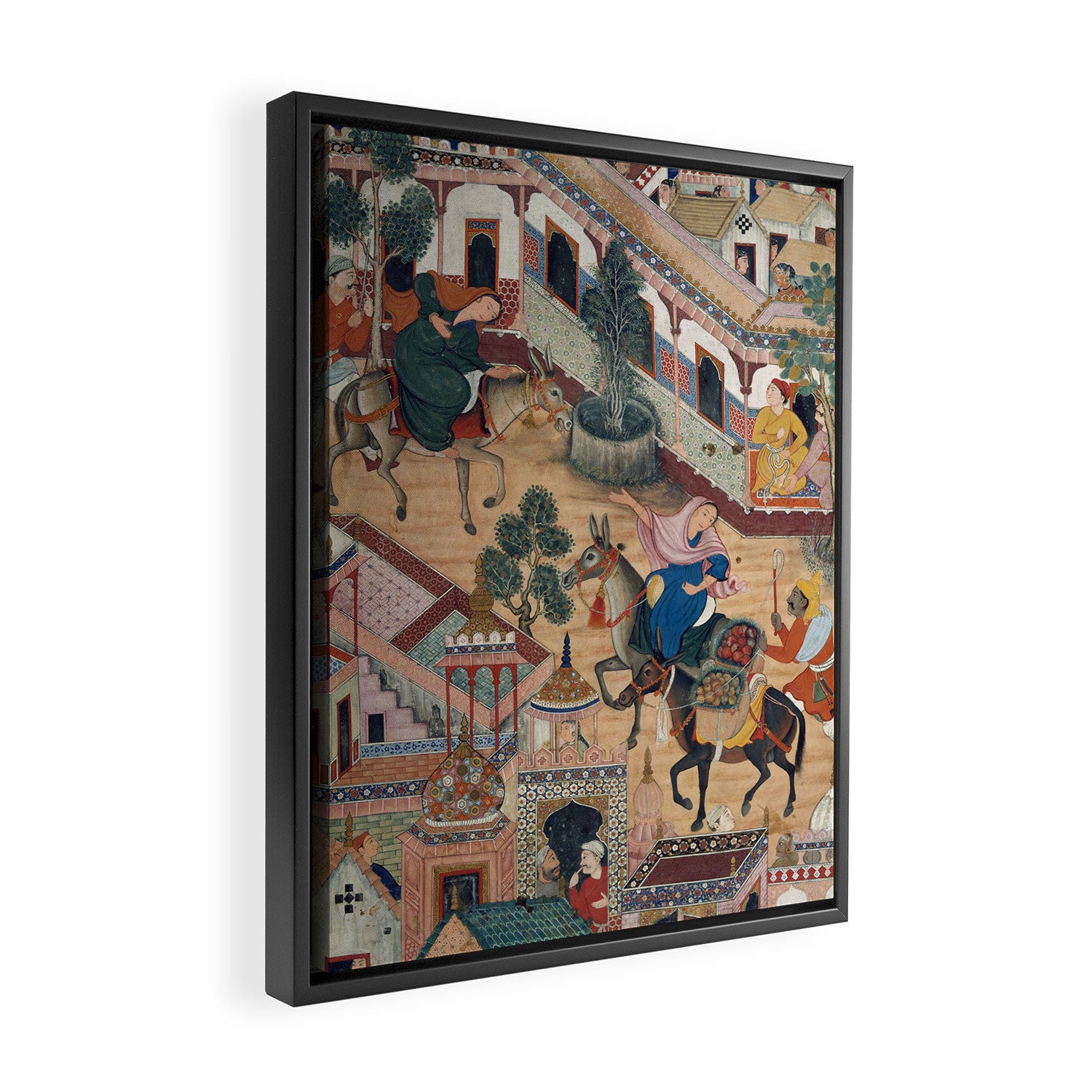 Antique Persian Art Framed Canvas Print Gallery Image 2