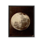 Antique Photo Of The Moon Framed Canvas Print Gallery Image 6
