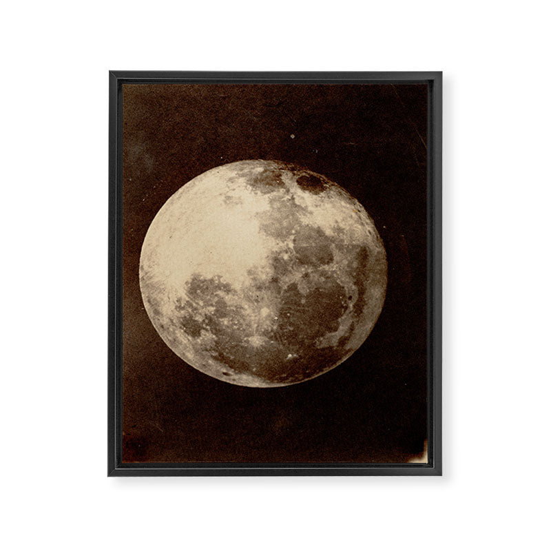 Antique Photo Of The Moon Framed Canvas Print Gallery Image 6