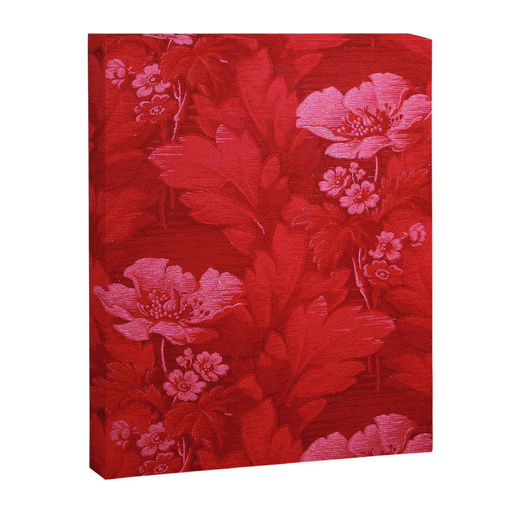 Antique Red Flower Pattern Canvas Print Gallery Image 6