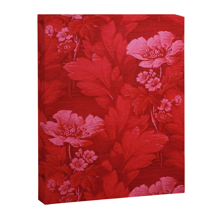 Antique Red Flower Pattern Canvas Print Gallery Image 1