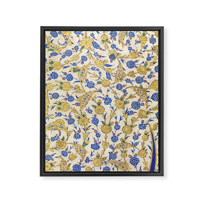 Antique Turkish Pattern Framed Canvas Print Gallery Image 6