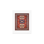 Arrow Spiral Kazak Handmade Rug Art Print Gallery Image 1