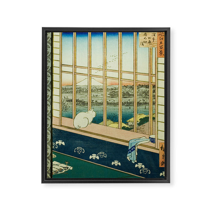 Asakusa Rice Fields and Torinomachi Festival ( Framed Canvas Print Gallery Image 1