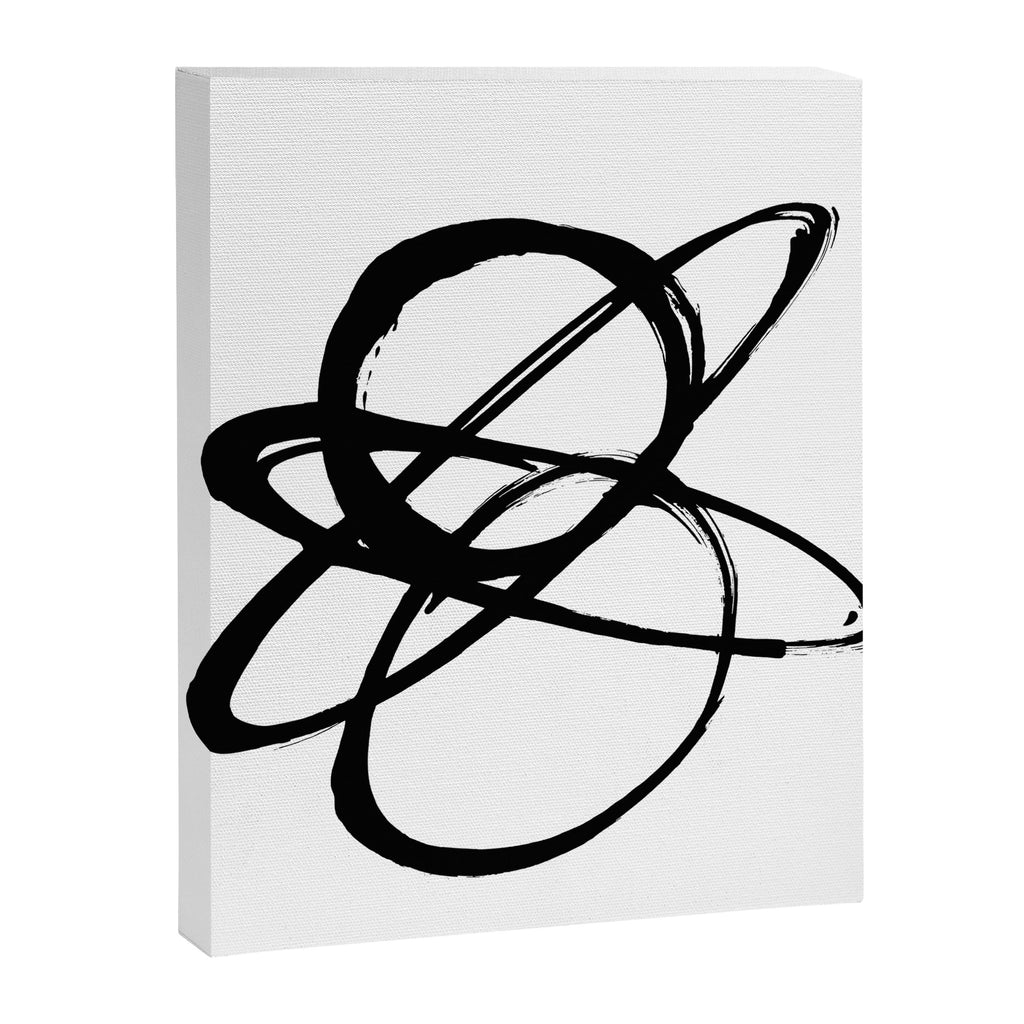 Astral Orbit White Background Canvas Print Gallery Image 6