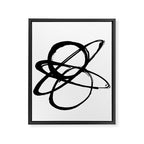 Astral Orbit White Background Framed Canvas Print Gallery Image 6