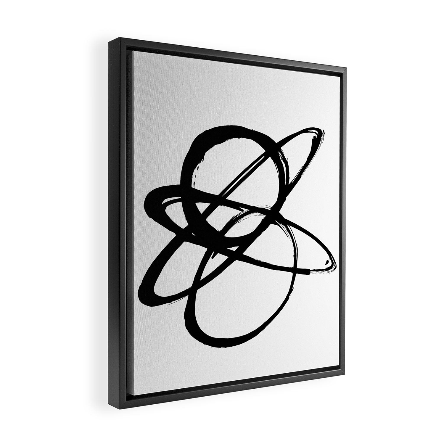 Astral Orbit White Background Framed Canvas Print Gallery Image 2