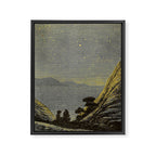 Astronomy for amateurs - 1904 Star Night Sky Landscape Framed Canvas Print Gallery Image 6