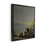 Astronomy for amateurs - 1904 Star Night Sky Landscape Framed Canvas Print Gallery Image 2