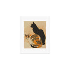 At the Bodiniere Théophile-Alexandre Steinlen 1894 Cat Ink Illustration Art Print Gallery Image 1