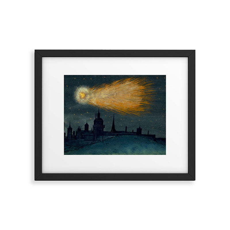 Augsburg miracle drawing book Book Of Miracles Comet Framed Art Print Gallery Image 5