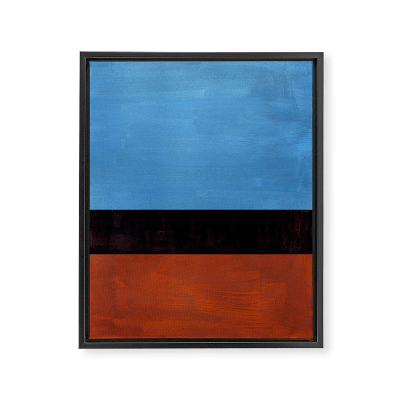 Autumn Sky Color field Abstract Mid Century Modern Minimalist  Framed Canvas Print Gallery Image 6