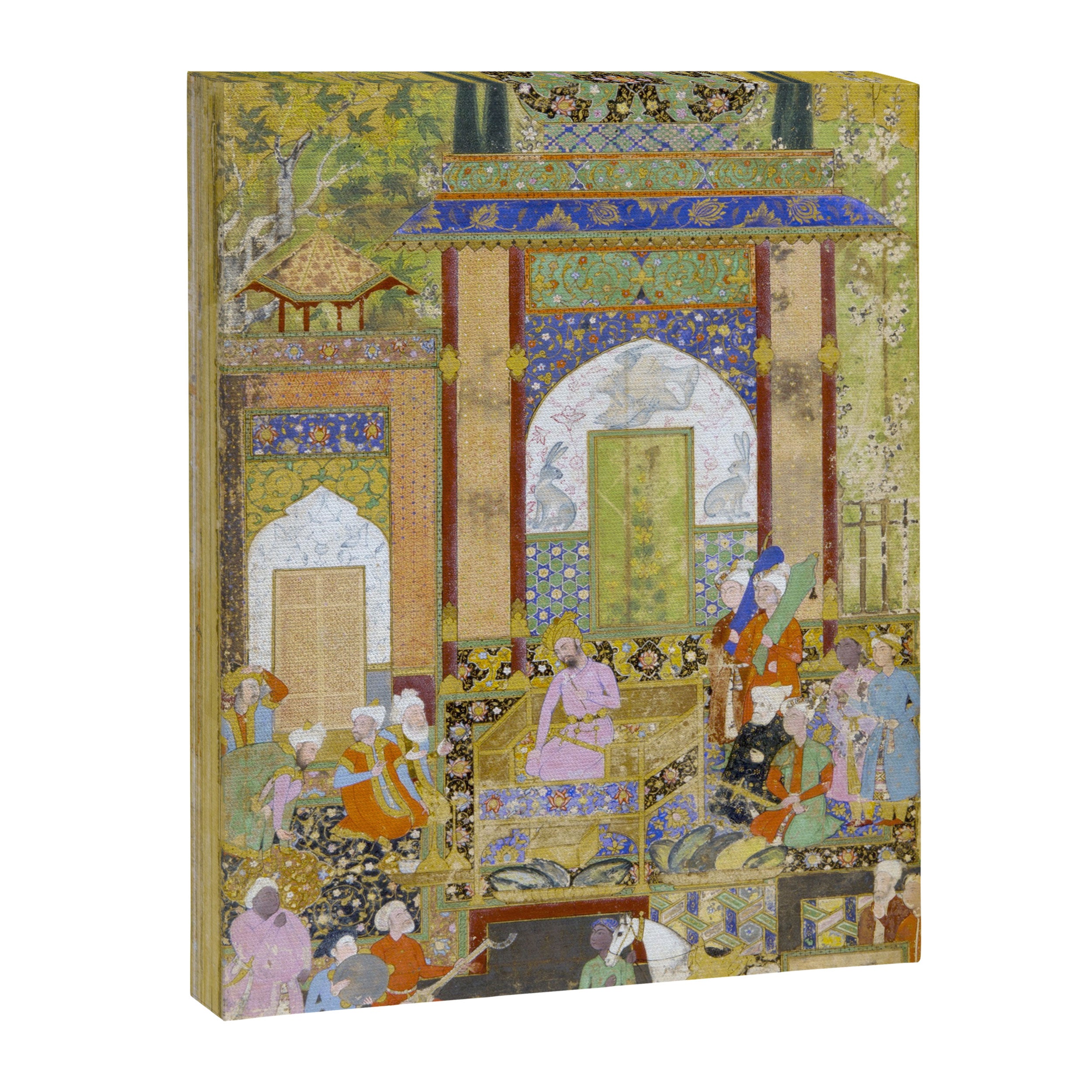  Babur receives a courtier Indian Mughal Art Canvas Print Gallery Image 6