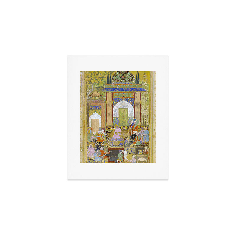  Babur receives a courtier Indian Mughal Art Art Print Gallery Image 1
